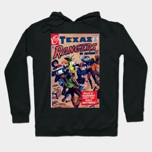 Texas Rangers in Action Vintage Comic Cover Hoodie